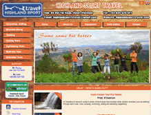 Tablet Screenshot of highlandsporttravel.com